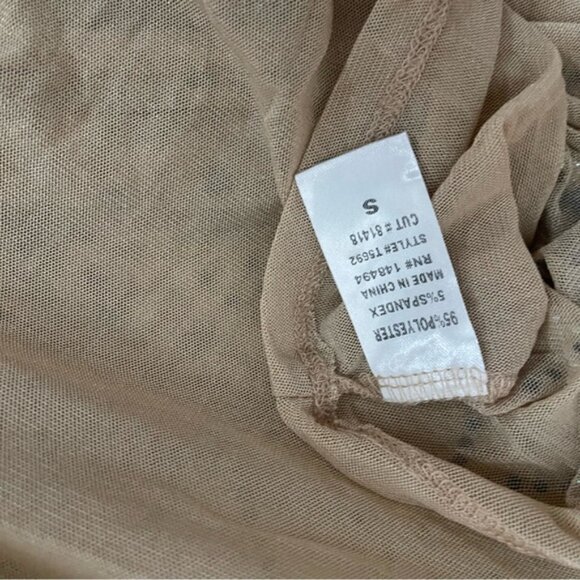 NWOT Windsor Sheer Rhinestone Cropped Long-Sleeve Top Small // NYE OUTFIT! - Picture 4 of 7